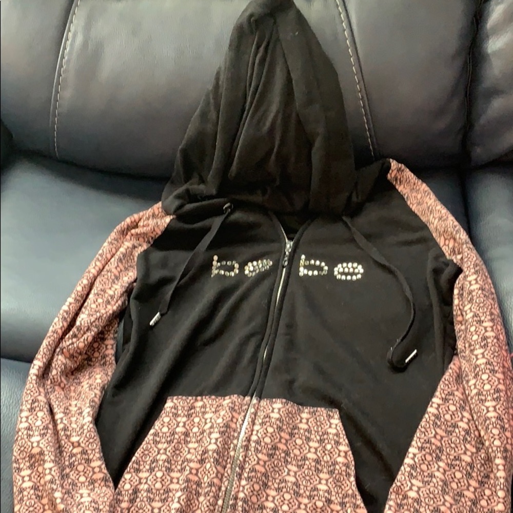 Bebe Black & Pink Hoodie with logo size SP